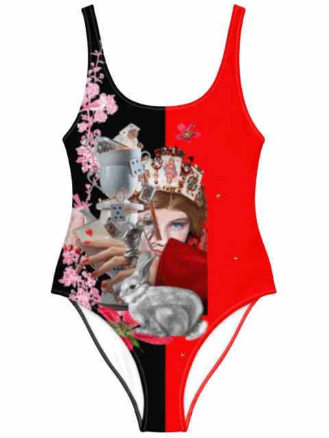 Maillot de bain au design exclusif « Inma de la Riva Reina de Las Maravillas »