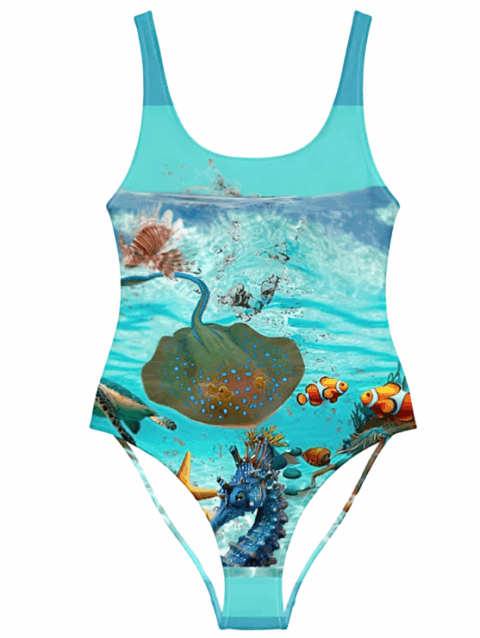 Maillot de bain au design exclusif « Inma de la Riva : La vie sur le récif »