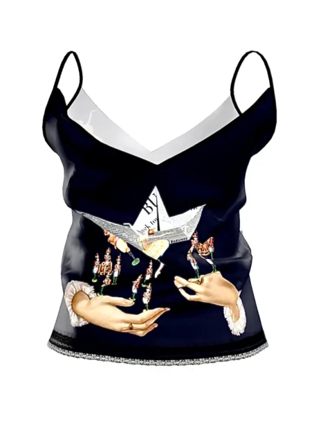 Top en dentelle « Plomb et tulle »