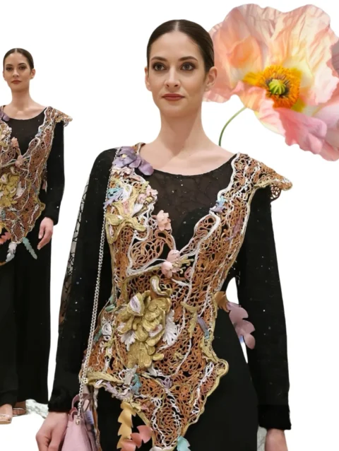 Ensemble « Élégance sculpturale » : la fusion de l'art et de la mode sophistiquée