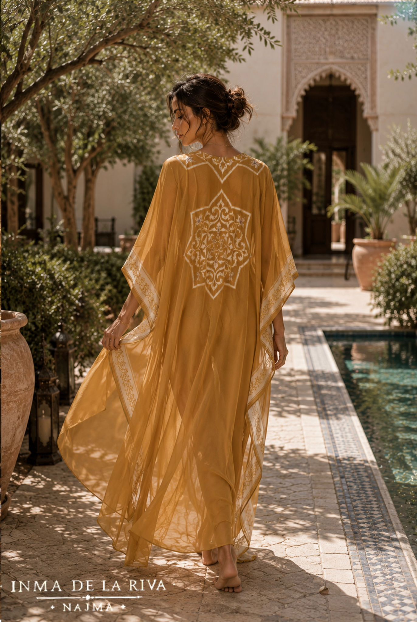 Kaftan émeraude NAJMA – Collection Resort - Image 4