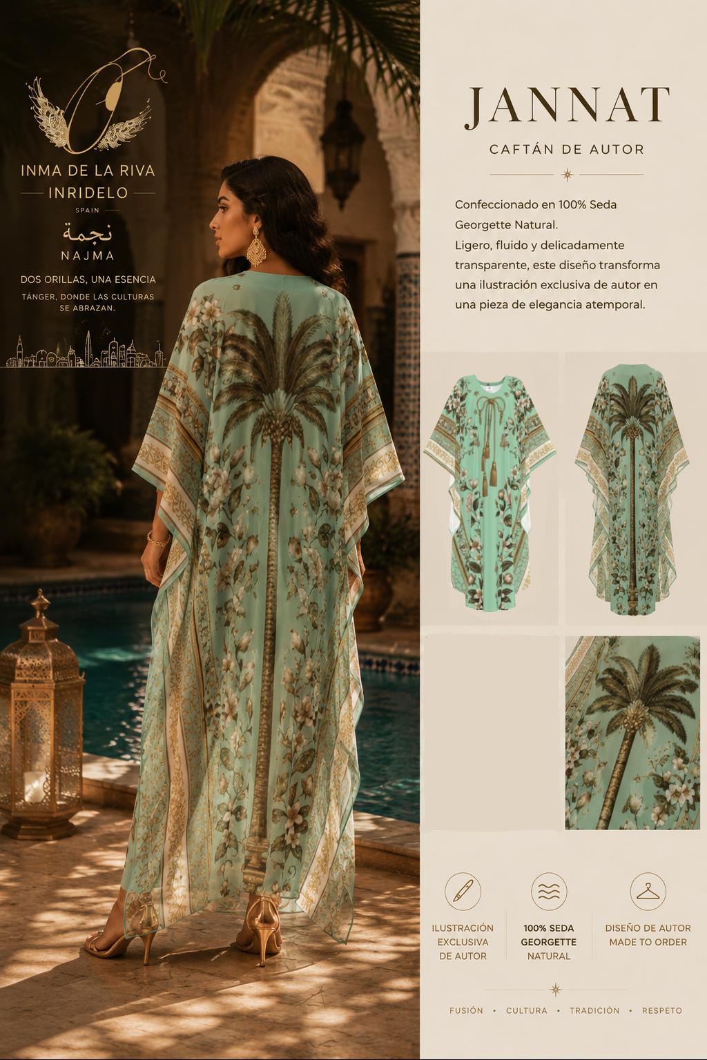 Kaftan émeraude JANNAT – Collection Resort - Image 2